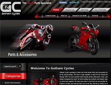 Tablet Screenshot of gothamcycles.com